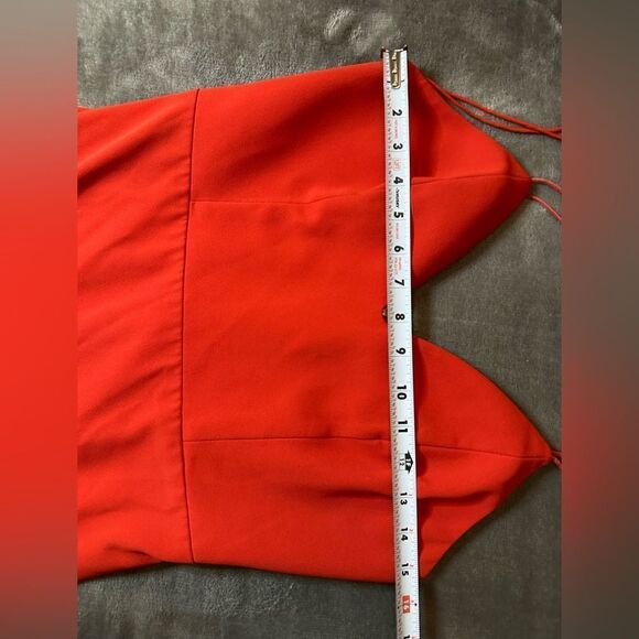 Alice+Olivia Amina Plunging Sweetheart Body-con Dress In Perfect Poppy sz 8 - Picture 12 of 16